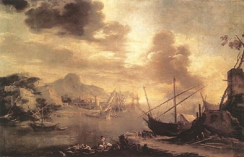 ROSA, Salvator View of the Gulf of Salerno china oil painting image